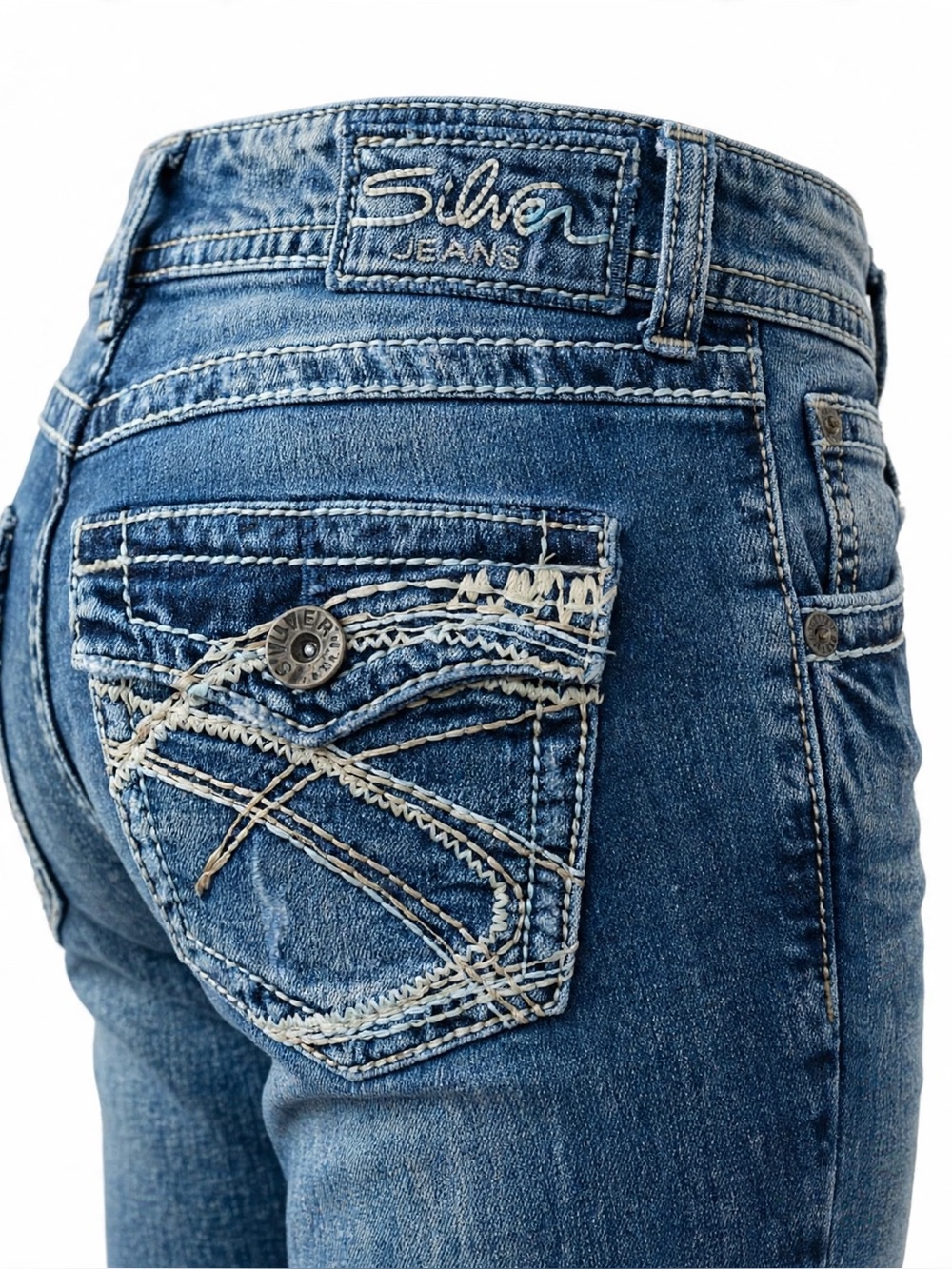 SILVER JEANS Suki Surplus Capri Size 28